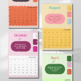 Bright Colors & Cheerful Inspiration Calendar Kalender
