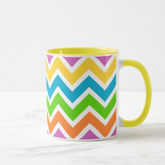 Bright Colors Chevron Mok (Rechts)