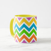 Bright Colors Chevron Mok (Voorkant links)