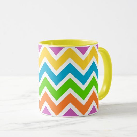 Bright Colors Chevron Mok (Voorkant rechts)