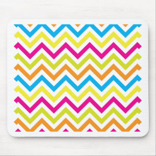Bright Colors Chevrons Muismat