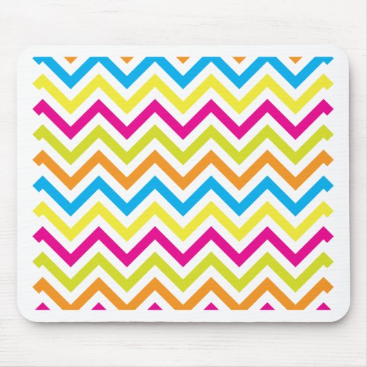 Bright Colors Chevrons Muismat (Voorkant)