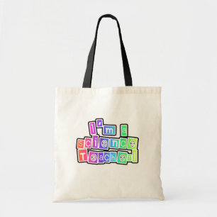 Bright Colors Science Teacher Tote Bag