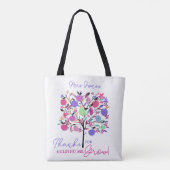 Bright colourful apple tree helping me grow tote b tote bag (Achterkant)