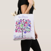 Bright colourful apple tree helping me grow tote b tote bag (Dichtbij)