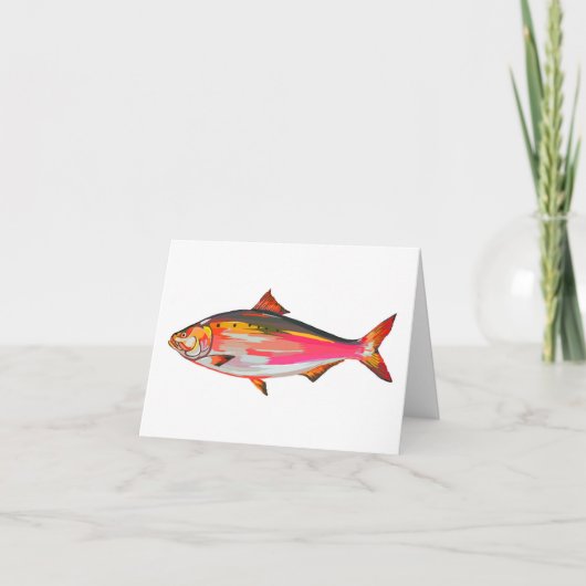 Bright, colourful fish greetings card feestdagen kaart (Voorkant)