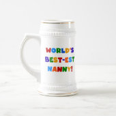 Bright Colours World's Best Nanny Gifts Bierpul (Links)