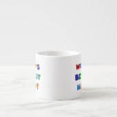 Bright Colours World's Best Nanny Gifts Espresso Kop (Voorkant)