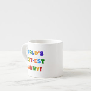 Bright Colours World's Best Nanny Gifts Espresso Kop