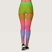  Bright Cool Kleurrijke Meisjes Leggings (Achterkant)