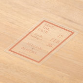 Bright Copper Elegant Modern Wedding Acryl Uitnodigingen (Laagn)