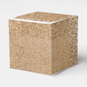 Bright Copper Glitter Sparkles Bedankdoosjes (Voorkant Zijde)