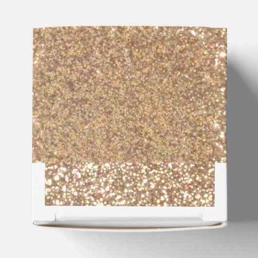 Bright Copper Glitter Sparkles Bedankdoosjes (Bovenkant)