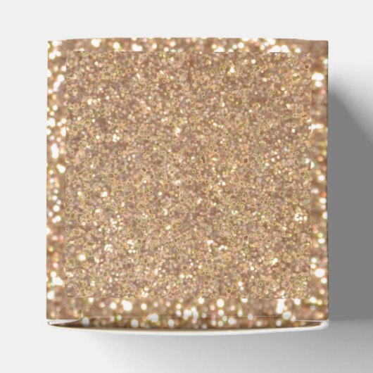 Bright Copper Glitter Sparkles Favox Box Bedankdoosjes (Bovenkant)