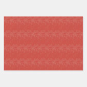 Bright Coral & Cream Medusa Line Art Inpakpapier Vel (Voorkant 2)