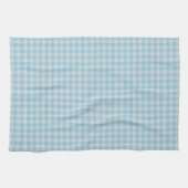 Bright Cornflower Blue Gingham Check Theedoek (Horizontaal)
