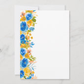 Bright country wilde bloemen script vrijgezellenfe kaart (Achterkant)