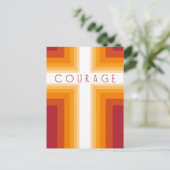Bright Courage Cross Briefkaart (Staand voorkant)