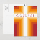 Bright Courage Cross Briefkaart (Voorkant / Achterkant)