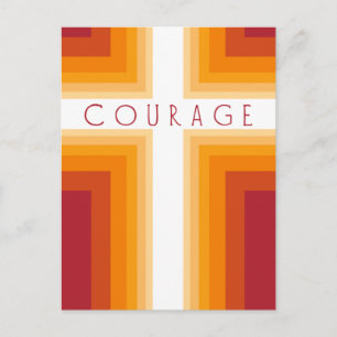 Bright Courage Cross Briefkaart