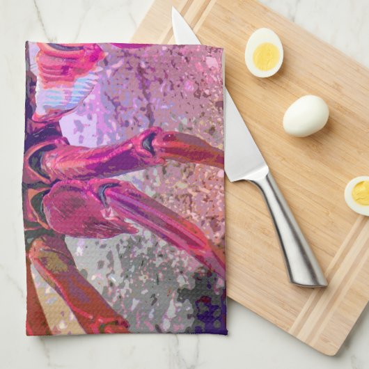 Bright Crab Kitchen Towel Theedoek (Quarter Fold)