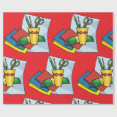 Bright Craft Supplies Colorful Art Tools Cadeaupapier (Vlak)