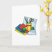 Bright Craft Supplies Colorful Art Tools Kaart (Gele Bloem)
