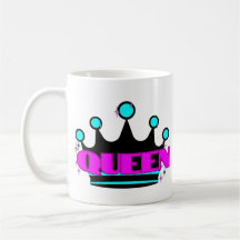 Bright Crown Graphic Roze Bold Sparkly Queen