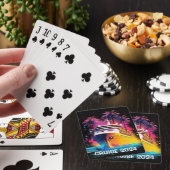 Bright Cruiseschip met Palm Trees Speelkaarten (Insitu)