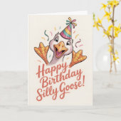 Bright & Cute Flamingo Birthday Kaart (Gele Bloem)