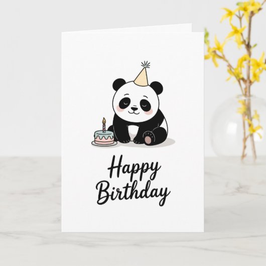 Bright & Cute Flamingo Birthday Kaart (Gele Bloem)