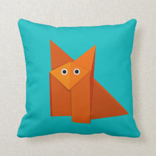 Bright Cute Origami Fox Kussen