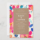 Bright Cutouts Cardstock Abstract bruiloft Kaart (Voorkant)