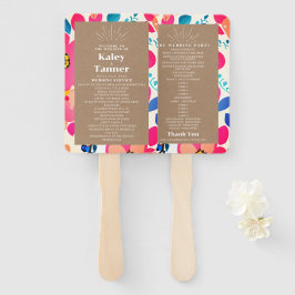 Bright Cutouts Cardstock Geïnspireerde bruiloft Handwaaier