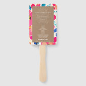 Bright Cutouts Cardstock Geïnspireerde bruiloft Handwaaier (Achterkant)