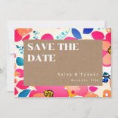 Bright Cutouts Wedding Save The Date (Voorkant)