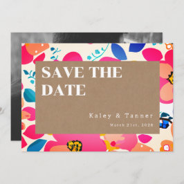 Bright Cutouts Wedding Save The Date
