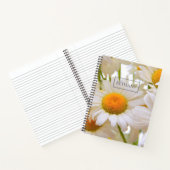 Bright Daisies Elegant gepersonaliseerd Notitieboek (Binnen)
