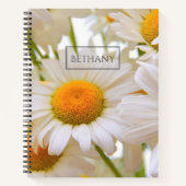 Bright Daisies Elegant gepersonaliseerd Notitieboek (Voorkant)