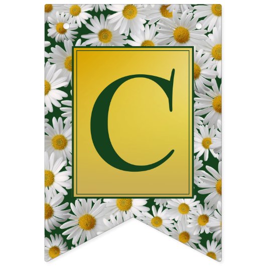  Bright Daisy Birthday Gefeliciteerd Vlaggetjes (Eerste vlag)