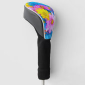 Bright Daisy Flower Mix Golfheadcover (Schuin)