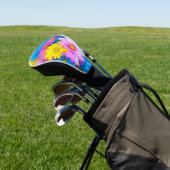 Bright Daisy Flower Mix Golfheadcover (Insitu)