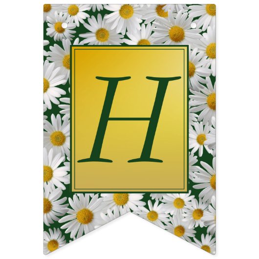 Bright Daisy Happy Birthday Vlaggetjes (Tweede vlag)