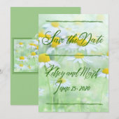 Bright Daisy Save The Date (Voorkant / Achterkant)