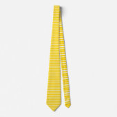 Bright Dark Yellow Color Stripes Necktie Stropdas (Voorkant)
