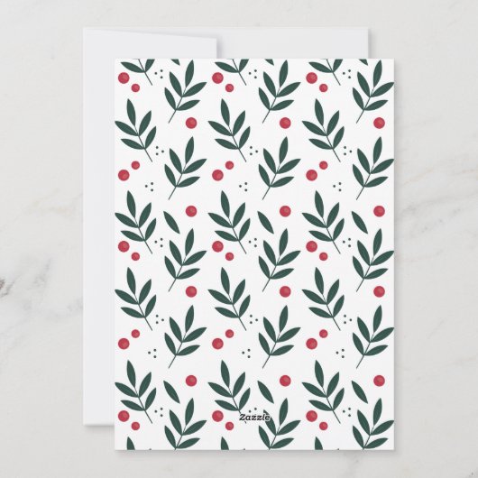 Bright Days Ahead Modern Script Kerstfoto Feestdagenkaart (Achterkant)