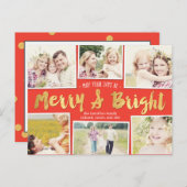 Bright Days Bewerkbare Kleur Collage Vakantie Kaar Feestdagenkaart (Voorkant / Achterkant)