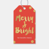 Bright Days bewerkbare kleur vakantie cadeau Label Cadeaulabel (Voorkant)