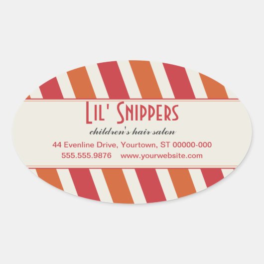 Bright Diagonals Sticker (Voorkant)