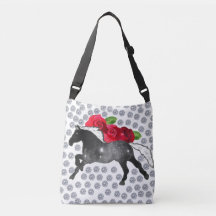BRIGHT DIAMONDS RED ROSES UNIVERSE HORSE DESIGNER
